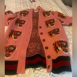 Gucci Pink Tiger Cardigan